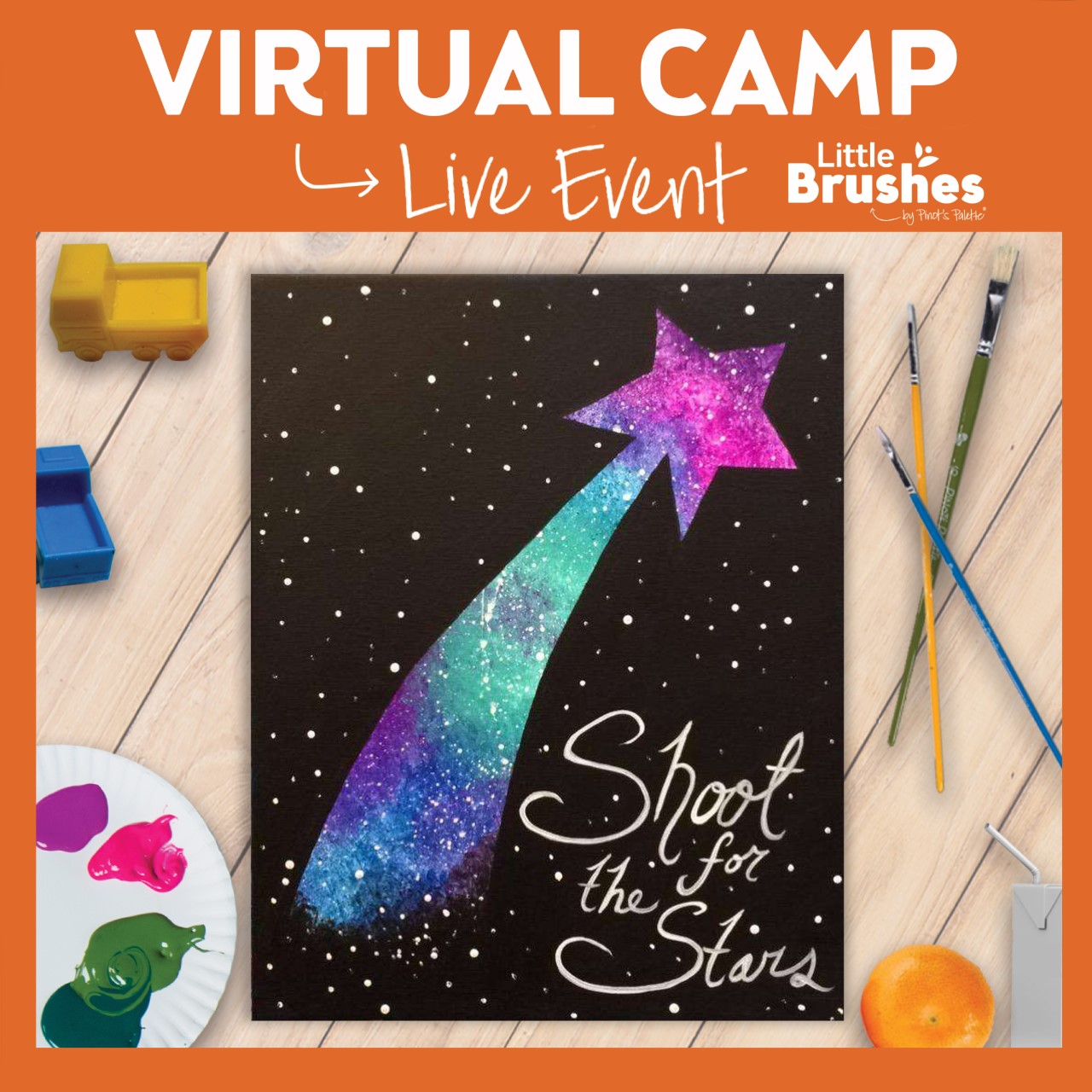 LIVE INTERACTIVE VIRTUAL CLASS - PAINTING KIT INCLUDED